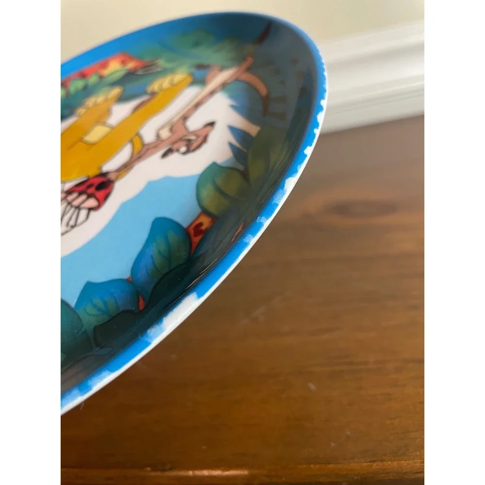 Vintage Disney The Lion King Simba Timon Melamine Plate Zak Designs 90s Kitchen